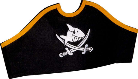 Piratenhut aus Filz mit Stickerei für Kinder-Piratenkostüm, 40x19 cm