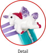 Haarclips mit Glitzersträhnen - Einhorn