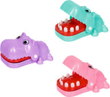 Buntes Schnapp-Hippo Spielzeug von Coppenrath mit lustiger Klappfunktion und robustem Kunststoff
