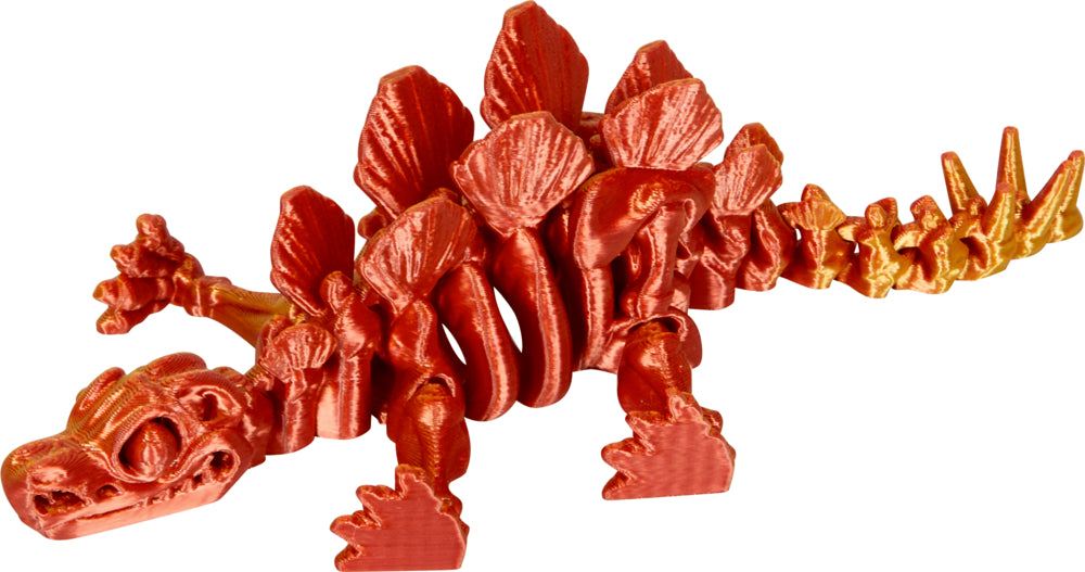 Kristalltier Stegosaurus Skelett