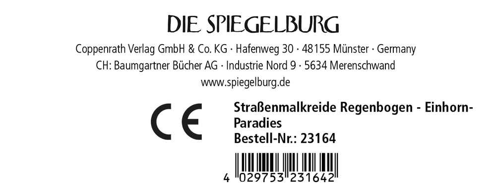 Straßenmalkreide Regenbogen - Einhorn-paradies