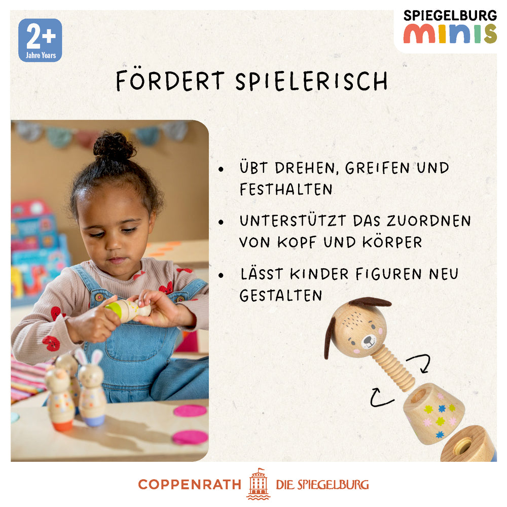 Holz-Schraubklötze - Minis (1 Stück)