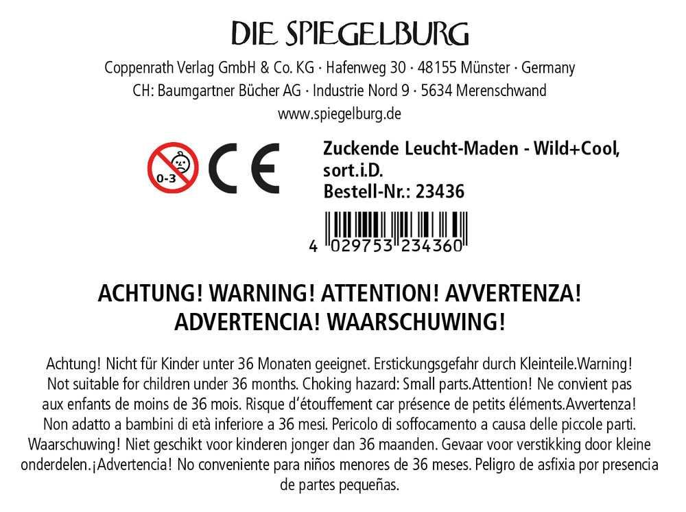 Zuckende Leucht-Maden (1 Stück)