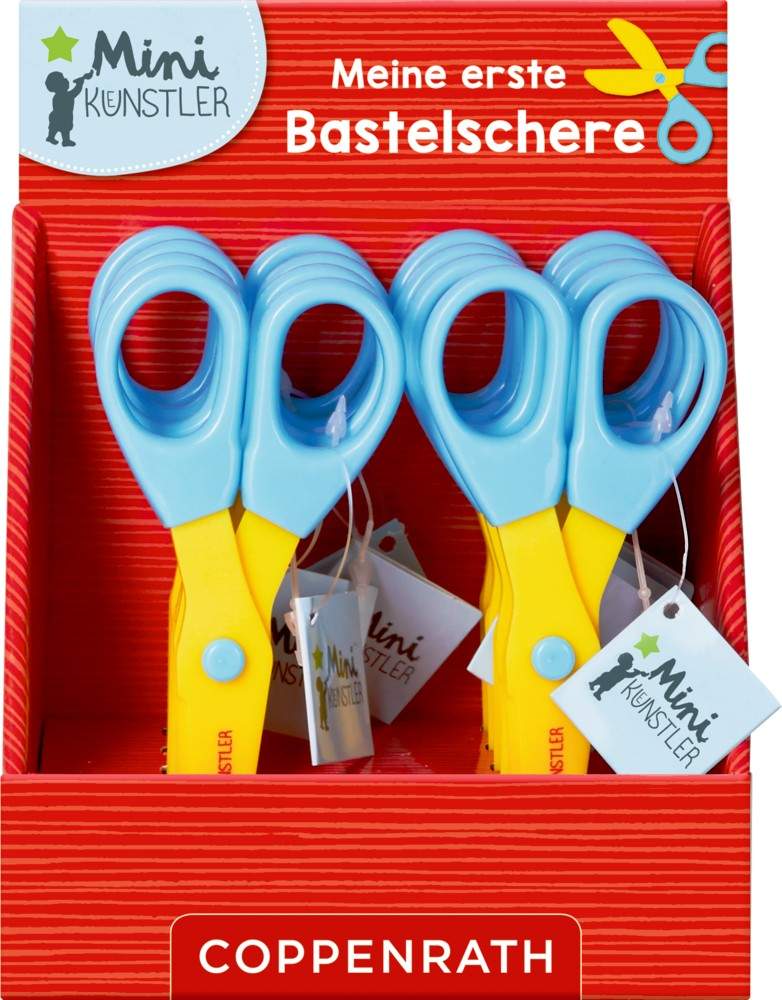 Coppenrath Meine erste Bastelschere Kunststoff mit abgerundeter Spitze ideal für kleine Bastler