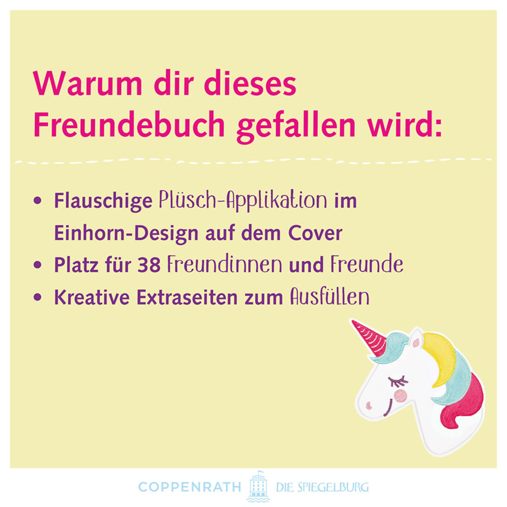 Freundebuch mit Plüsch Patch