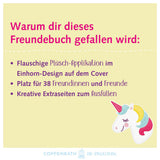 Freundebuch mit Plüsch Patch