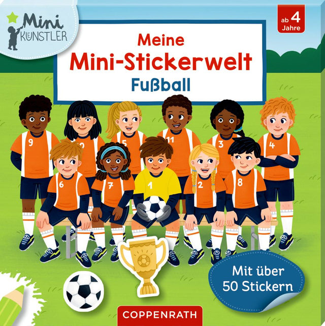 Meine Mini-Stickerwelt Fußball Set mit Ausmalkarten und über 40 Stickern für Kinder ab 4 Jahren