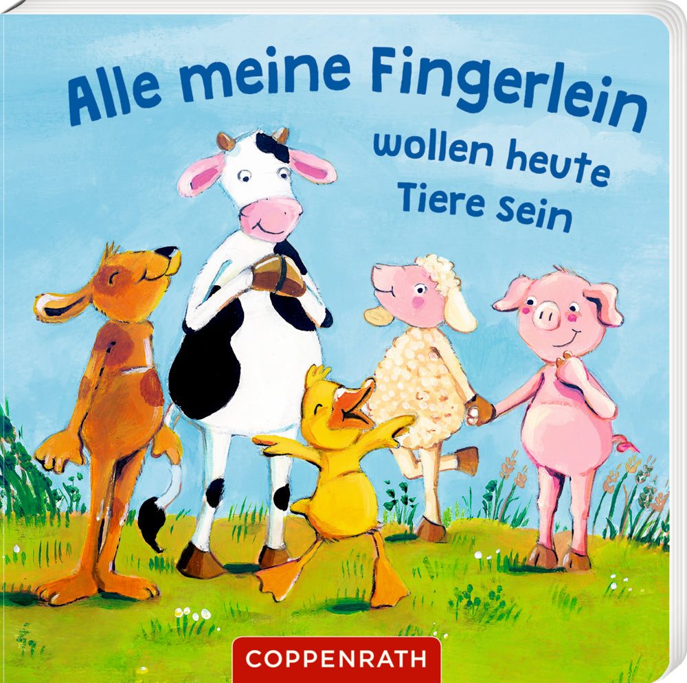 Fingerpuppen-Hand-Set mit tierischen Handpuppen und Buch für interaktives Spiel ab 6 Monaten