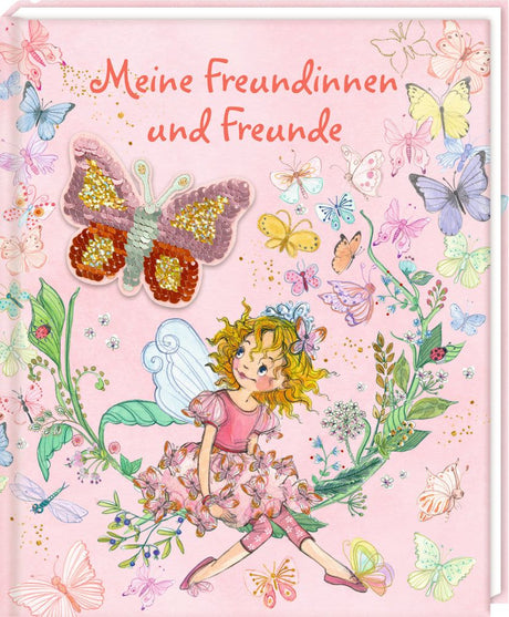 Freundebuch Prinzessin Lillifee mit Wendepailletten-Patch, Glitzer und Platz für Fotos und Einträge