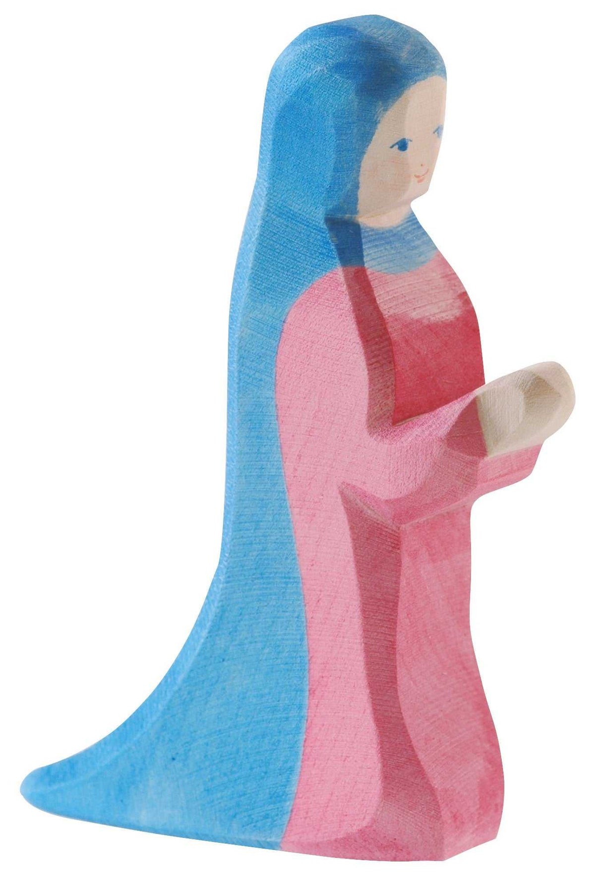 Maria II Ostheimer hand-painted wooden figure for children, 12.5 cm tall, sustainable European wood, safe toy design
