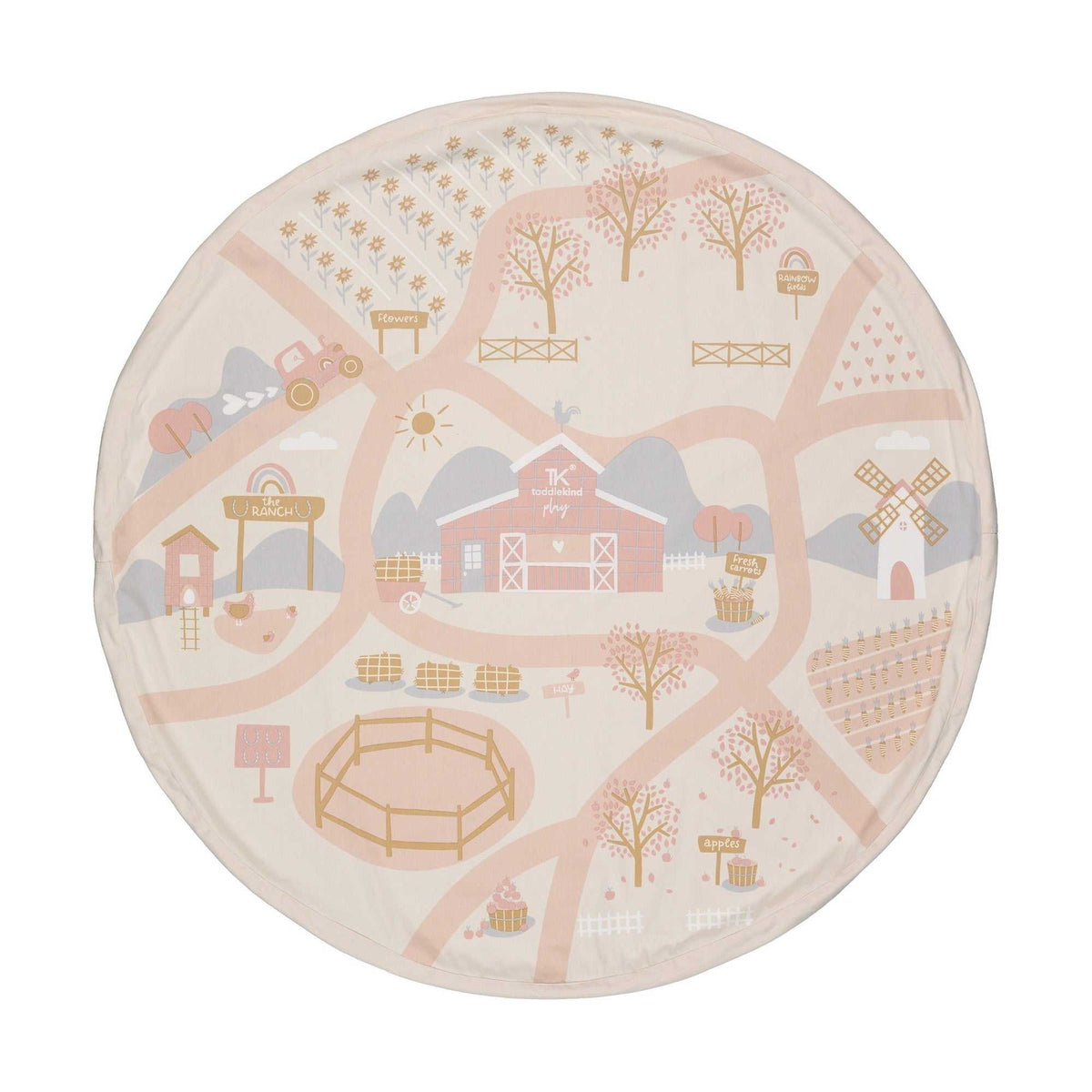 Spielsack The Ranch 2-in-1 Spielmatte und Tasche für Kinder, robust und tragbar