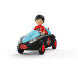 Sam Speedy Kinderfahrzeug mit beweglicher Spielfigur, Licht, Sound und Schwungradmotor, kombinierbar und kinderleicht zerlegbar