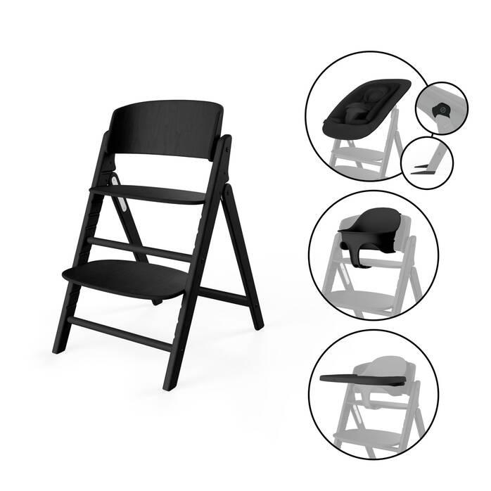 CLICK & FOLD 4-in-1-Set   Stunning Black