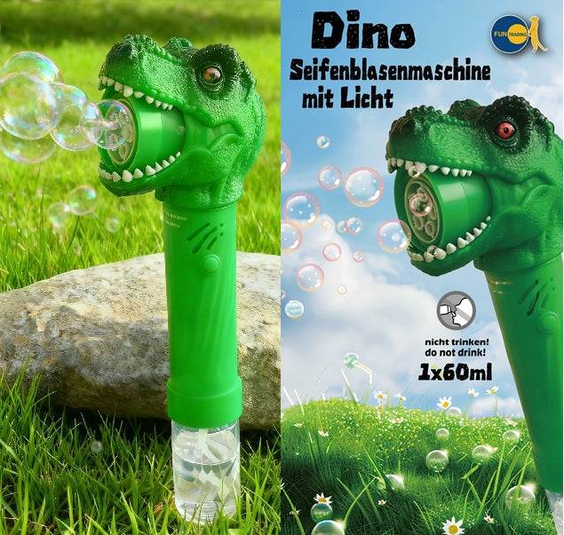 Dino Seifenblasenmaschine mit Licht