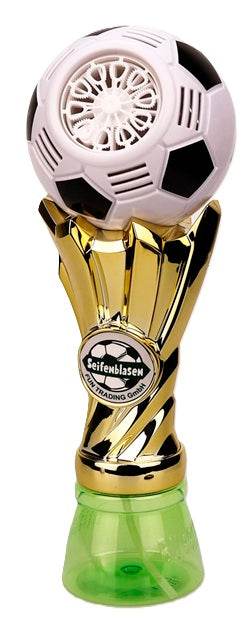 Seifenblasenmaschine Fußball Pokal mit Licht