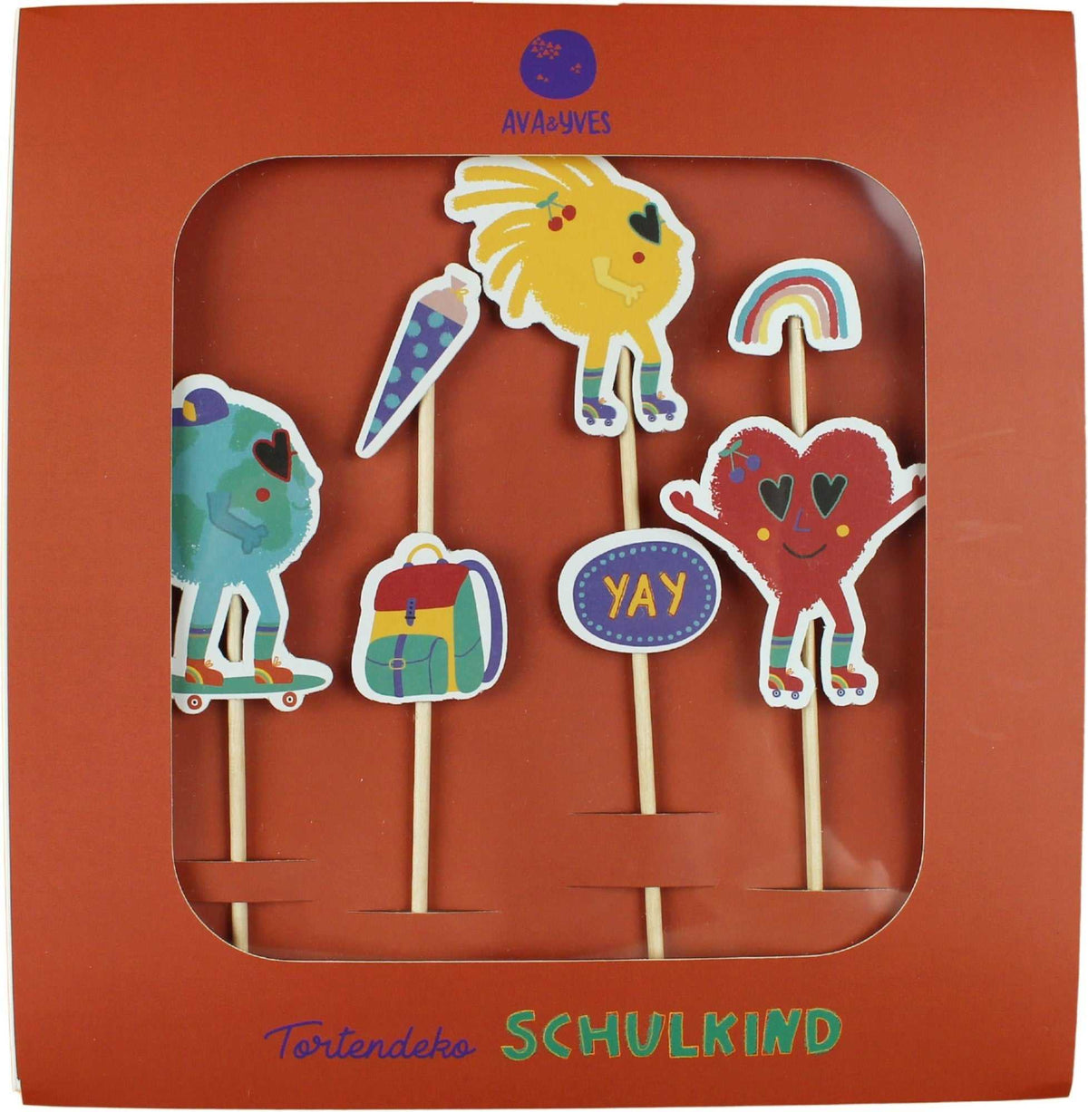 Cake Topper Sunny and Friends Einschulungskuchen Dekoration Set made in Germany