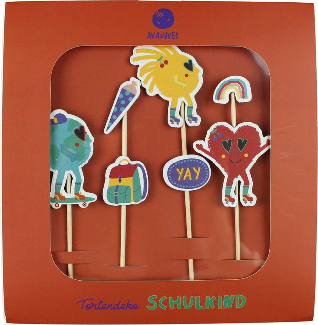 Cake Topper Sunny and Friends Einschulungskuchen Dekoration Set made in Germany