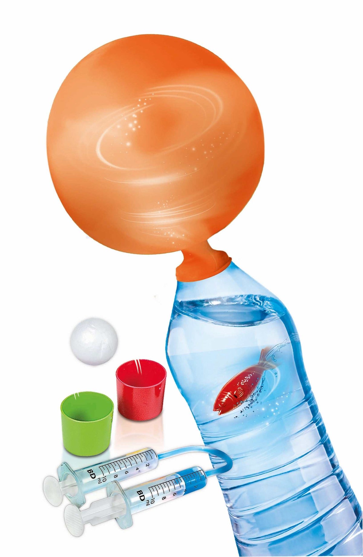 Experimentiere mit Luft und Wasser