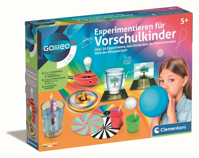 Experimentierset für Vorschulkinder mit über 25 spannenden wissenschaftlichen Experimenten von Clementoni