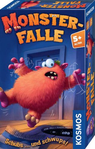 Kinderspiel Monsterfalle Mitbringspiel mit lustigen Monstern und alter Villa