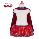 Superheldin Tutu & Umhang & Maske 4-6 Jahre