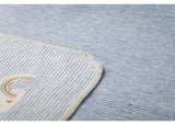 Babydecke Regenbogen/ blau