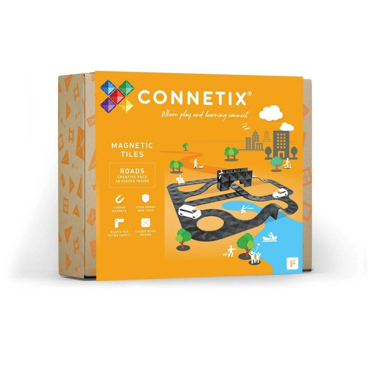 Magnetbausteine Roads Creative 48 Teile