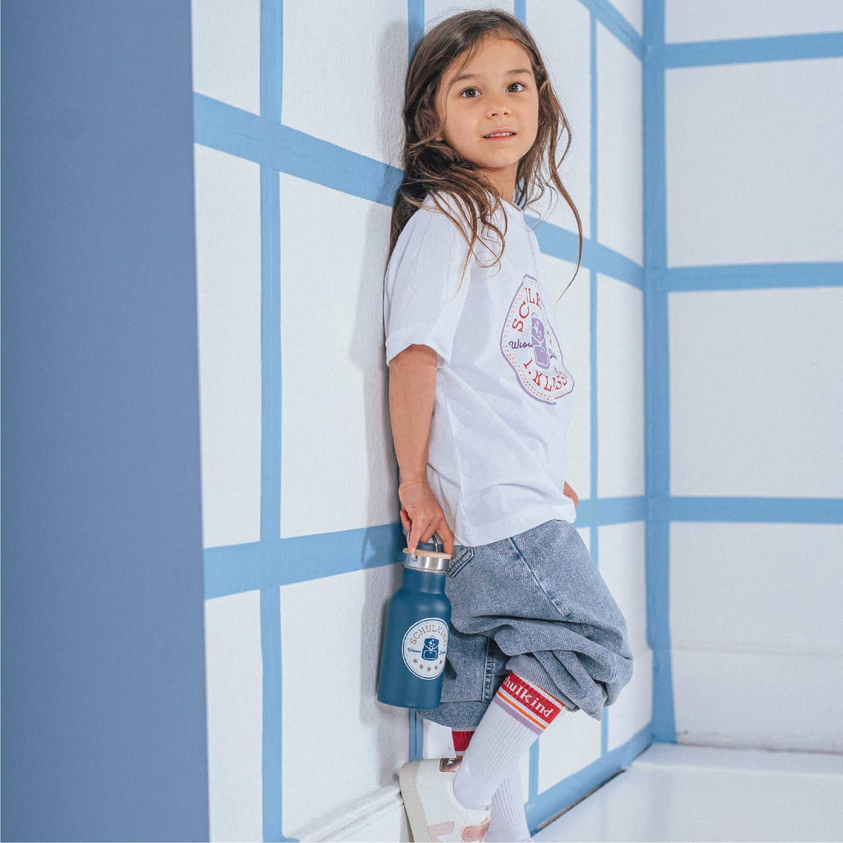 T-Shirt Schulkind Lavendel 116/128