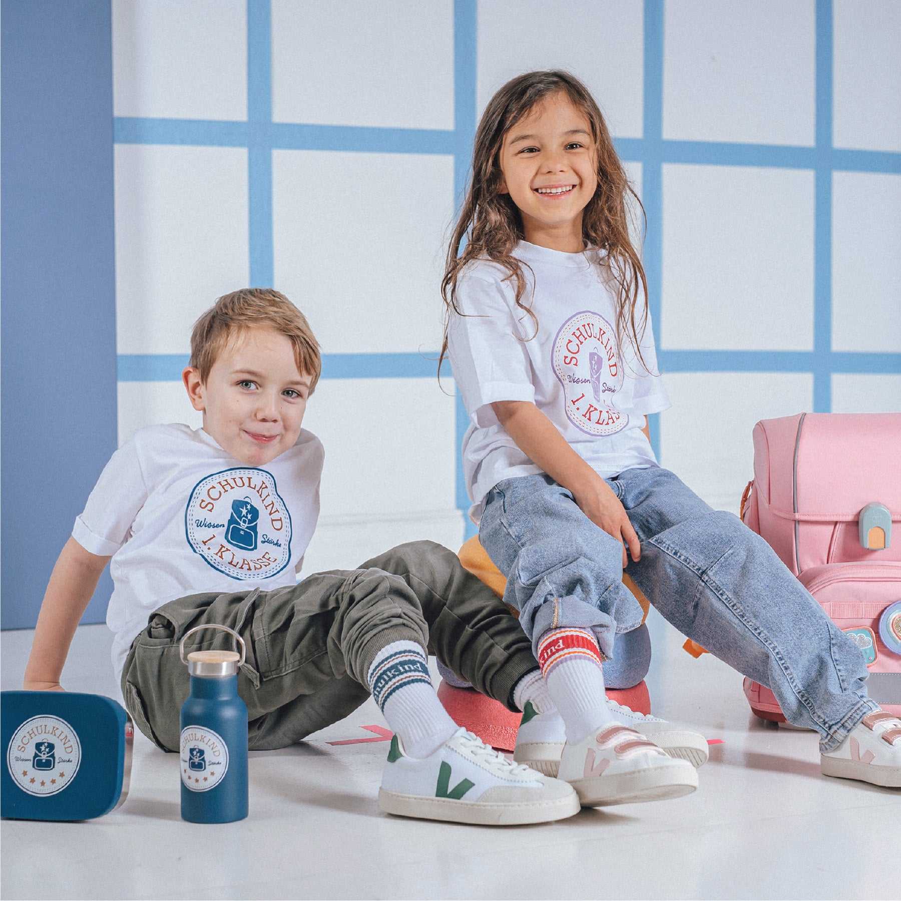 T-Shirt Schulkind Lavendel 116/128