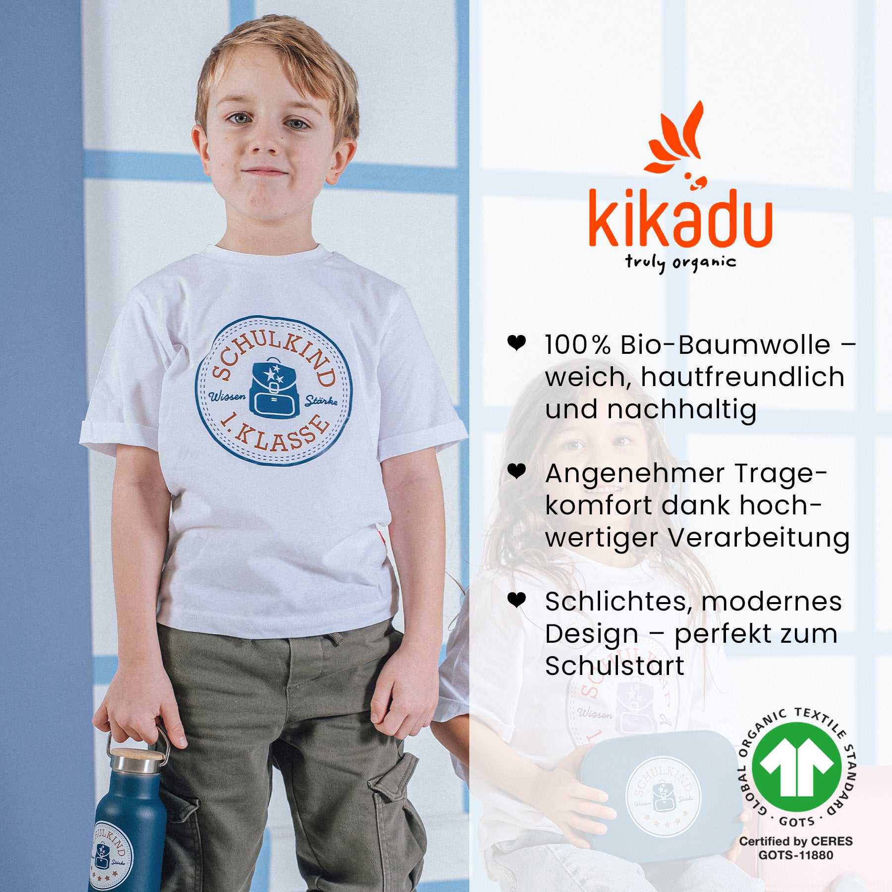 T-Shirt Schulkind Petrol 116/128