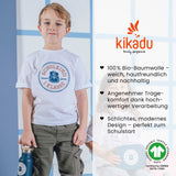 T-Shirt Schulkind Petrol 134/140 (GOTS)