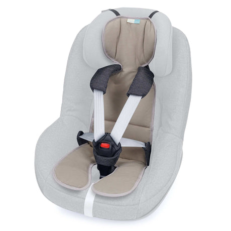 COOLAIR Autositze grau taupe atmungsaktive Sitzeinlage für Kinder 9-18 kg
