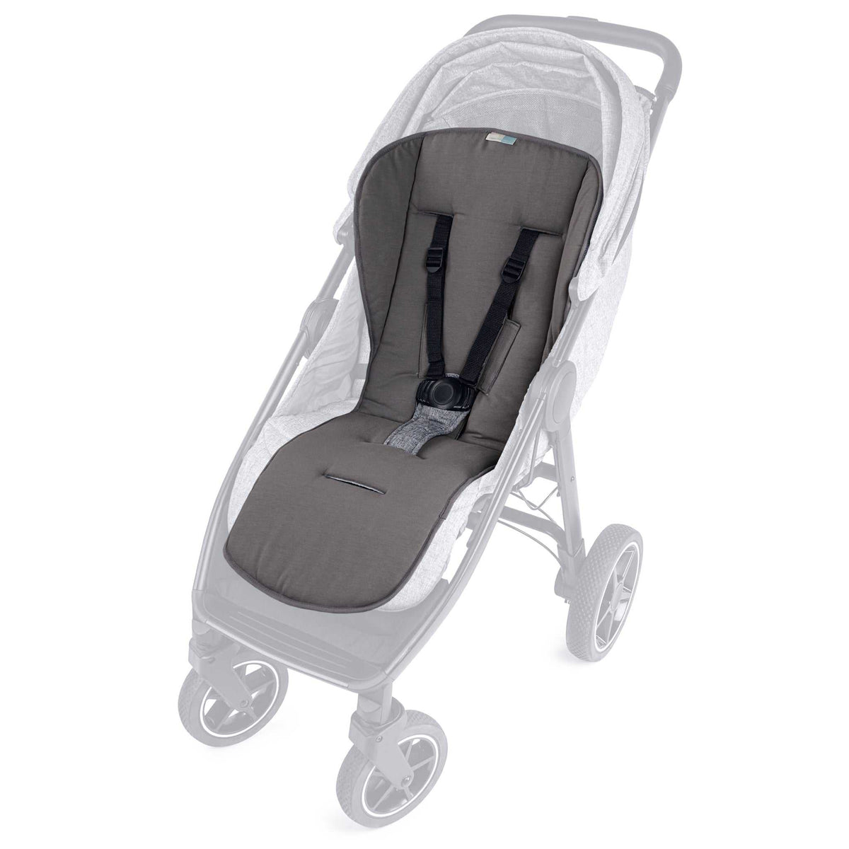 KONRAD COOLAIR atmungsaktive Sitzauflage anthra-grau für Kinderwagen und Buggys, zweiseitig, temperaturregulierend und waschbar
