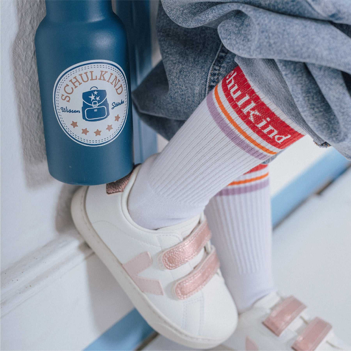 Schulkind- Socken 31-34/ Lavender