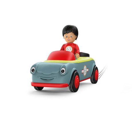 Olli Oldy Siku Spielzeugfahrzeug mit Schwungradmotor, beweglicher Spielfigur, Licht- und Soundeffekten, zerlegbar und kompatibel mit Toddys Fahrzeugen, fördert Feinmotorik, Made in Germany