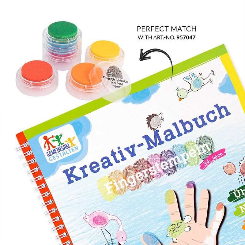 Fingerstempel Kreativ-Malbuch