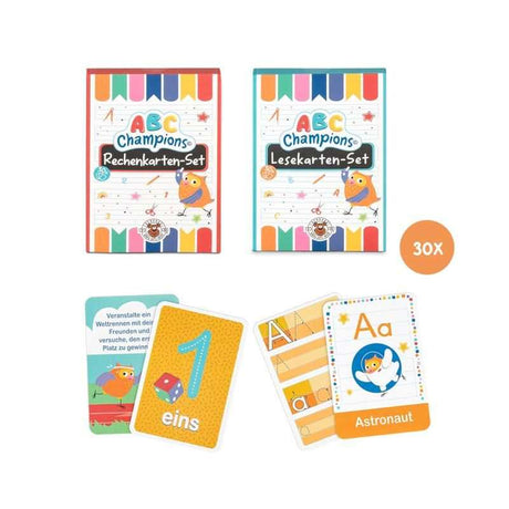ABC Lernkarten-Set mit Zahlen und Buchstaben Lernkarten für Vorschulkinder