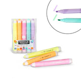 ABC CHAMPIONS Highlighter- & Stempelstift Set mit integrierten Stempeln und praktischem Etui für Schulalltag