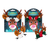 MAGIC MOMENTS Haarklammer Rentier mit samtigem Geweih und plüschigen Ohren als weihnachtliches Haaraccessoire