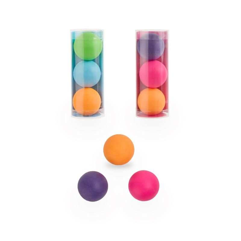 Radierer & Flummi 2in1 Set mit bunten Radiergummi-Bällen in Aufbewahrungsdose für Schule und Freizeit