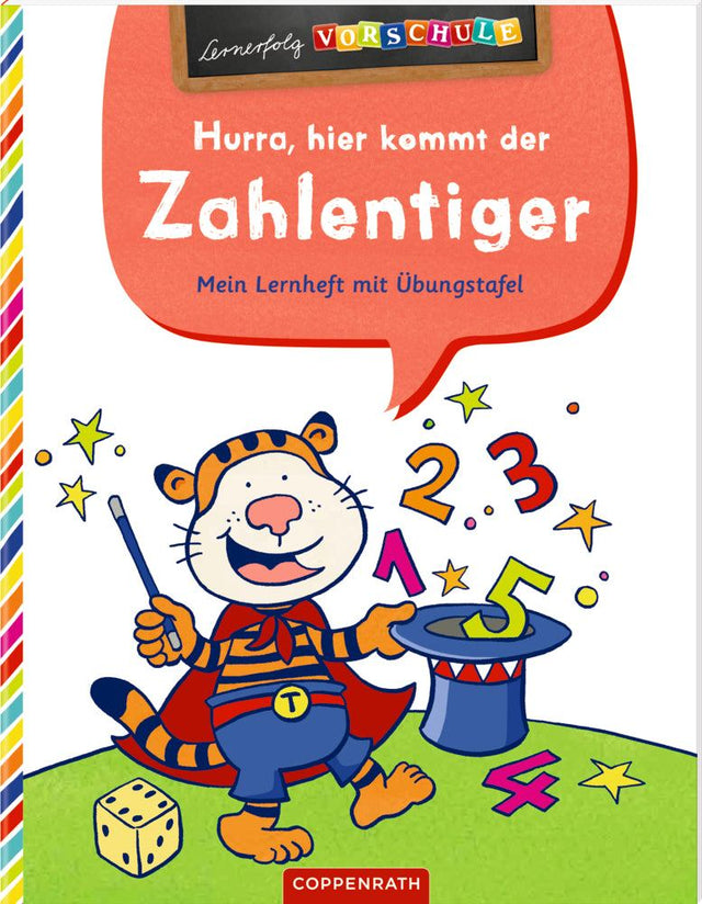 Lernblock Zahlentiger für Kinder ab 5 Jahren zum spielerischen Zählen und Zuordnen