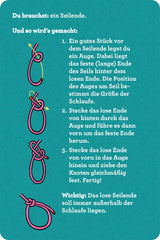 30 Knoten mit Seilen zum Üben