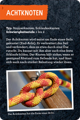 30 Knoten mit Seilen zum Üben