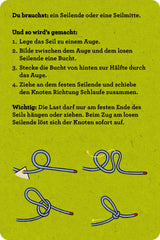 30 Knoten mit Seilen zum Üben
