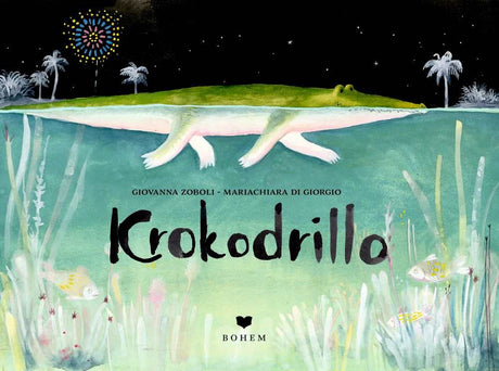 Krokodrillo Bilderbuchcover mit einem Krokodil in Berliner Alltagsszene