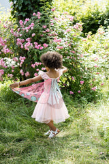 Schmetterlingskleid mit Flügeln & Pailletten 5-6 Jahre