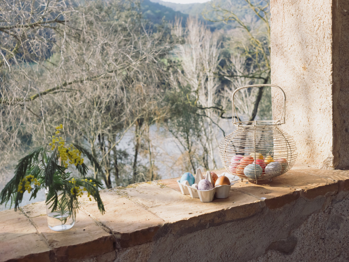 3 Holz Ostereier - Sunrise Eggs