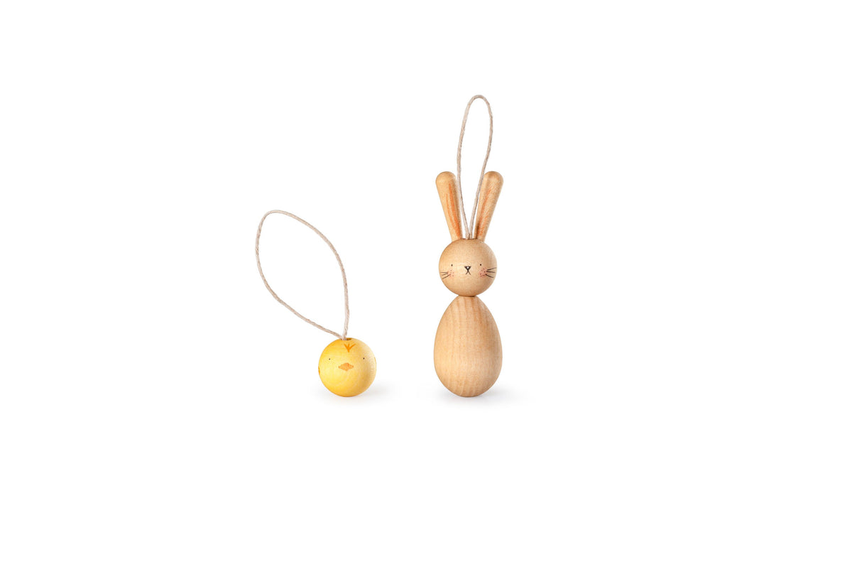 Holzspielzeug - Hase & Küken