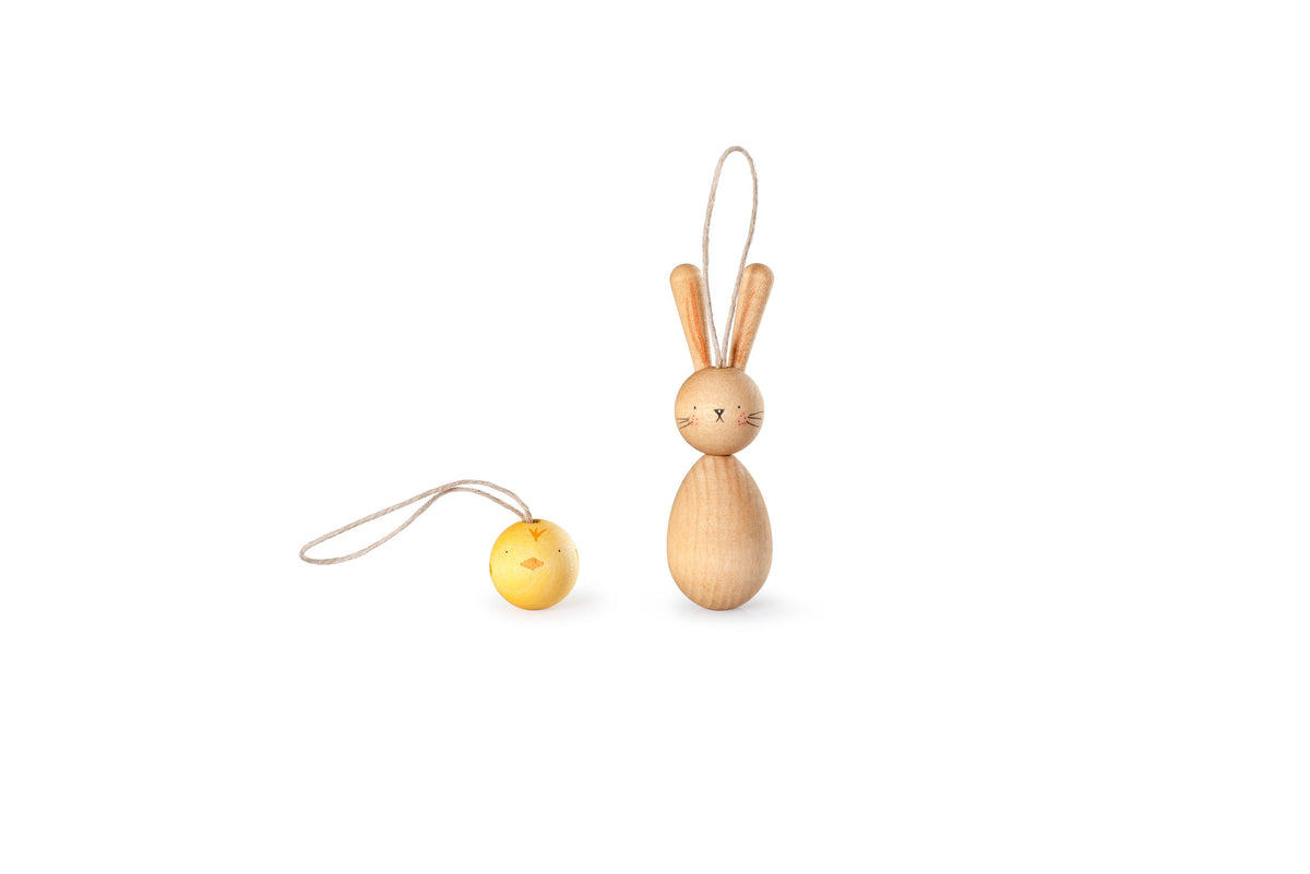 Holzspielzeug - Hase & Küken