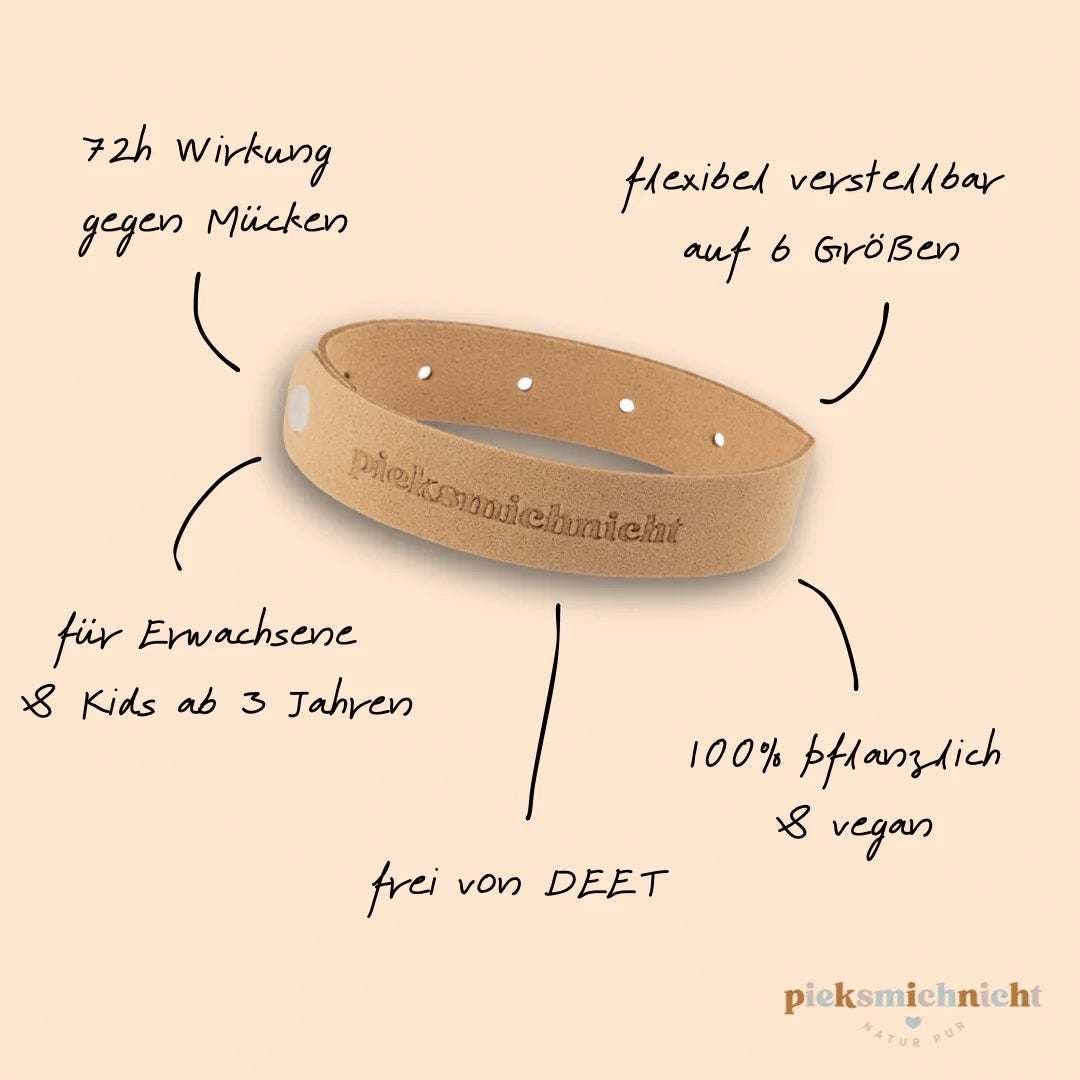 Anti-Mücken-Armbänder Natur Pur